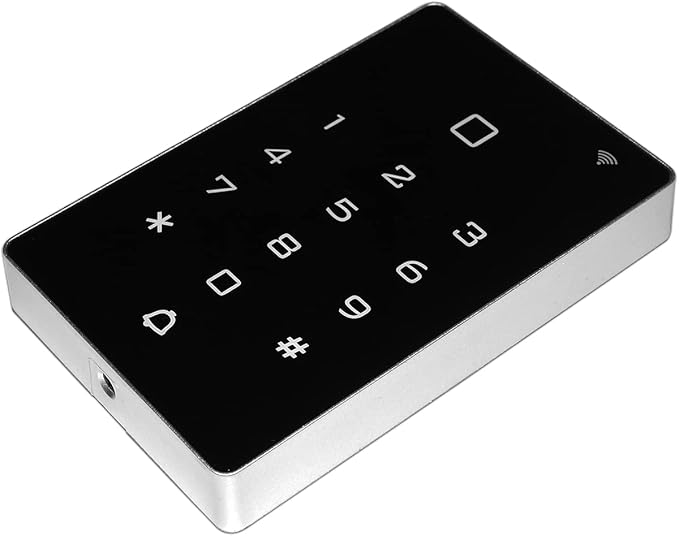 Wireless WiFi Access Control Keypad, Backlight Door Access Control System + 5PCS ID Keychains, Wiegand 26, Password Keypad for House Apartment, TUYA Wireless Entry Security Access Controller