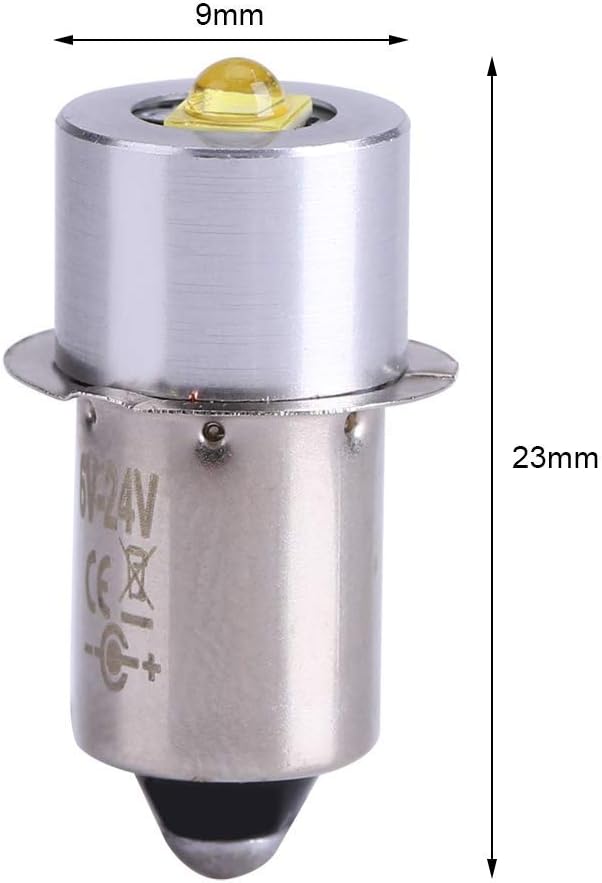 CUIFATI Upgrade Led Bulb, 5w 6-24v P13.5s High Power Led Upgrade Bulb,with for Upgrade Bulb Or Replacement Flashlight Bulb.