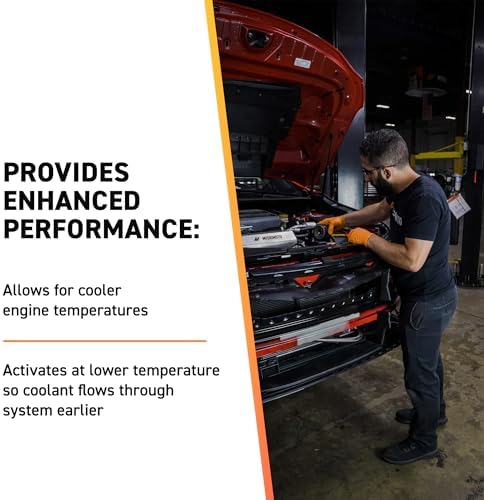 Mishimoto MMTS-JED-06L Racing Thermostat, Compatible with Dodge Charger & Challenger Hemi, 2006-2019