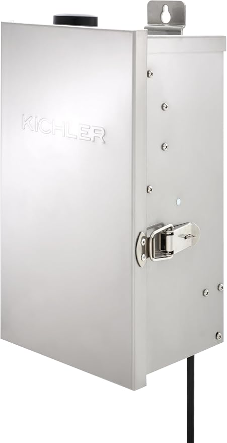 Kichler Smart Landscape Lighting Transformer, Stainless Steel | 300W capacity with 3 independent zones, app control, and diagnostics, 15SCT300SS