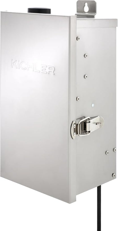 Kichler Smart Landscape Lighting Transformer, Stainless Steel | 300W capacity with 3 independent zones, app control, and diagnostics, 15SCT300SS