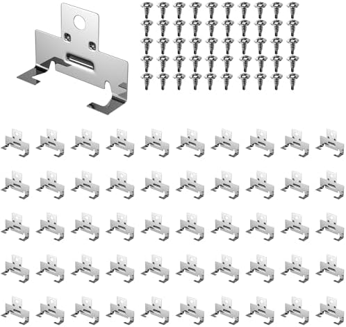 ROOWINTOO Recessed Light Clips for retrofitting, Downlight Clips with Torsion Springs - 50 Pack (25 Pairs)