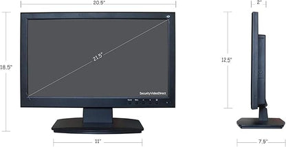 SVD 21.5-Inch 3D LED Professional Security Monitor With BNC HDMI Audio Inputs and BNC Audio Outputs and Build-in Speakers, SVD Advanced Security