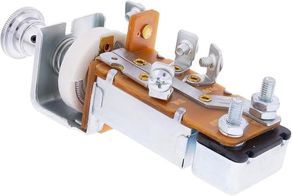 United Pacific C475901 Chrome Plated Headlight Switch for 1947-59 Chevy & GMC Trucks, Universal Headlight Switch, 12V & 6V System - ONE Unit