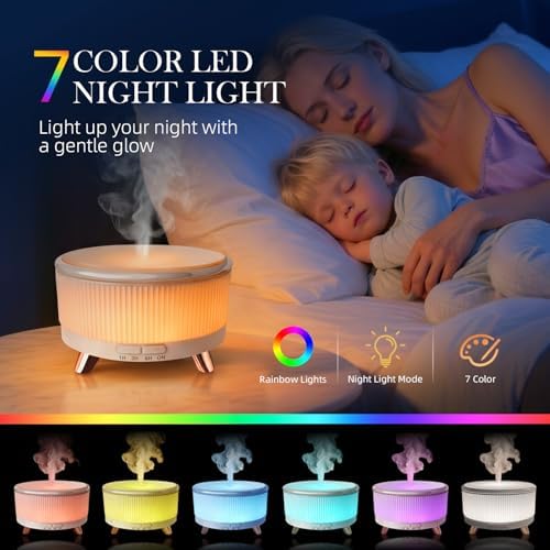 500ml Essential Oil Diffuser, Ultrasonic Aromatherapy Diffuser