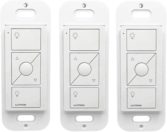SplashNColor Wallplate Brackets for Lutron Caseta Pico Remote, 3-Pack – Seamless Remote Snap-in Installation Wall Bracket for Lutron Smart Switch, Durable Wall Mount Design for Lutron Pico Remote