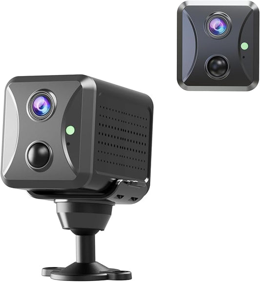 4G LTE Hidden Spy Camera, Cellular Security Cameras Wireless Indoor with 4G SIM Card (No WiFi) with Motion Detection, Night Vision, 2-Way Talk & Siren, Phone App Remote Control