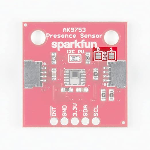 SparkFun Human Presence Sensor Breakout - AK9753 (Qwiic) - 4-Channel Nondispersive Infrared Detector Tell which Direction a Person is Moving 16-bit Digital Value Four sensors Voltage 1.7V to 3.3V PIR