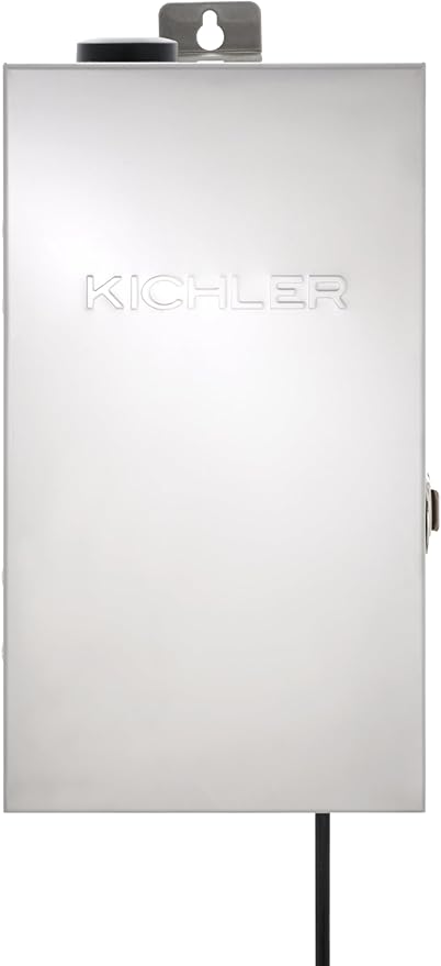 Kichler Smart Landscape Lighting Transformer, Stainless Steel | 300W capacity with 3 independent zones, app control, and diagnostics, 15SCT300SS