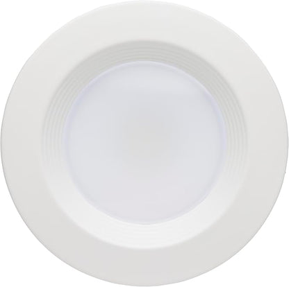 Satco LED Retrofit Downlight with Stepped Baffle, CCT Selectable 2700K/3000K/3500K/4000K/5000K, 4 Inch Round, White