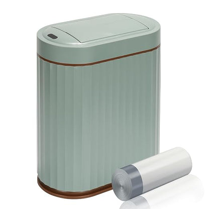 ELPHECO Motion Sensor Bathroom Trash Can with Lid 2 Gal Automatic Trash Can