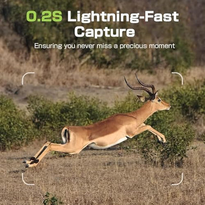 4G LTE Cellular Trail Camera, AI Animal Detection Unlimited Data Plan