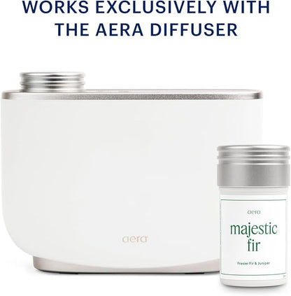 Aera Majestic Fir – Smart Home Scent Refill – Fresh Evergreen and Cedarwood Fragrance – Lasts Up to 3 Months – Works with The Aera Diffuser
