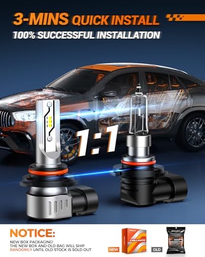 SEALIGHT H10/9145 LED Fog Light Bulbs, 12000LM 6000K White-2 Pack, for SUV