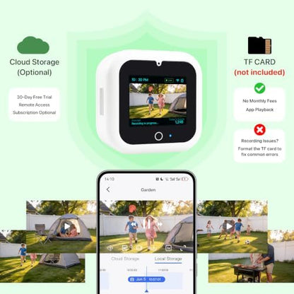 3K 5MP Window Camera with Touch Screen, Home Indoor Security Camera, AI Color Night Vision, Dual-Band 2.4/5GHz WiFi, Motion Detection, Two-Way Audio, 24/7 Recording, Alexa & Google Assistant