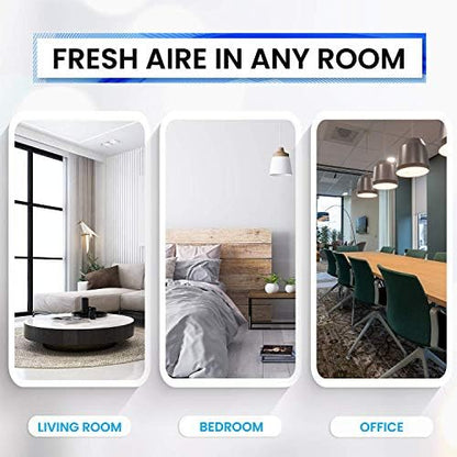 Bluonics Fresh Aire 4-Pack Water Air Washer, Water-Based Air Revitalizer & Room Freshener with 4 Fragrance Bottles, 7-Color LED Night Light and Relaxing White Noise