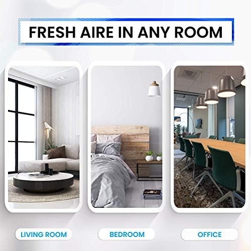 Bluonics Fresh Aire 3-Pack Water Air Washer, Water-Based Air Revitalizer & Room Freshener with 7-Color LED Night Light and Relaxing White Noise for Home, Bedroom, Office