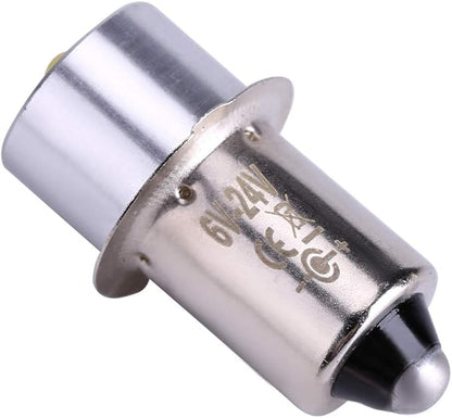 18V Flashlight Super Bright Led Replacement Bulb Upgrade, Emergency Work Light, High Bright Torches 5W 6-24V P13.5S