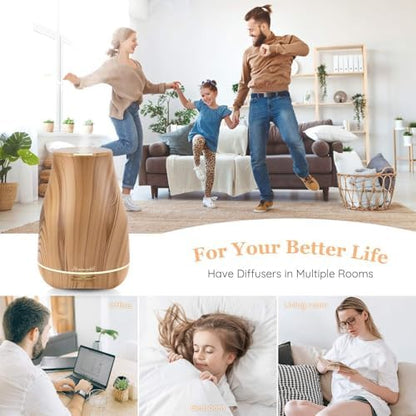 Homeweeks Essential Oil Diffuser for Room 100 ML 1 Pack