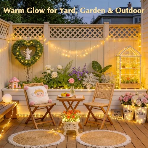 JMEXSUSS 200 LED Twinkle Fairy Lights Bedroom, 66ft Classroom Lights USB