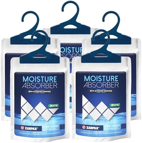 Zarpax Activated Charcoal Moisture Absorber Bags 7.5 oz - Set of 5