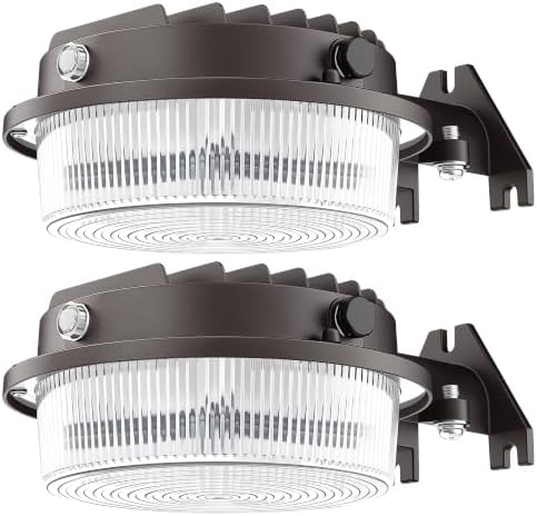 LED Barn Light 50W Outdoor Dusk to Dawn Yard Lighting Aluminum 5000K 2Pack