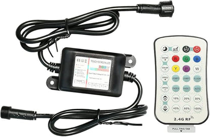 FVTLED Replacement RGBW LED Light Remote Control and Controller Waterproof for Changeable RGBW LED Light Kit