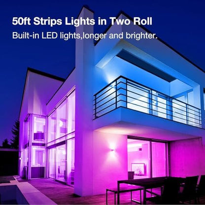 VOLIVO 50FT LED Strip Lights for Bedroom RGB Color Changing