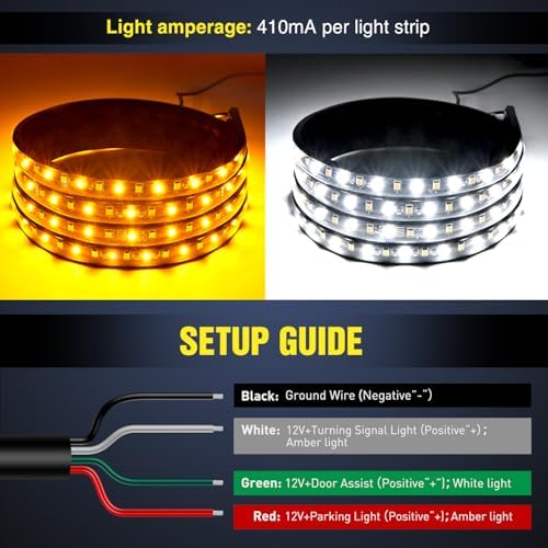 Nilight 48 Inch LED Running Board Lights 2 PCS