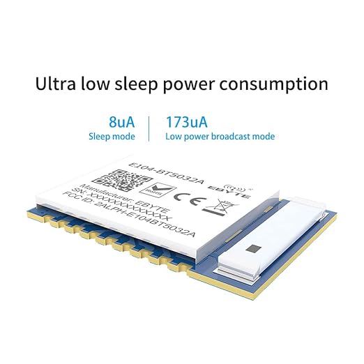 BLE 5.0 nRF52832 Bluetooth Module 4dbm Serial to BLE E104-BT5032A SMD Ceramic Antenna Wireless transceiver Module