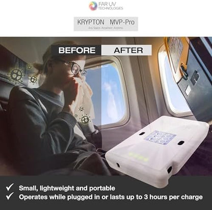 Krypton Far UV Technologies MVP-Pro Portable UV Light Air Cleaner