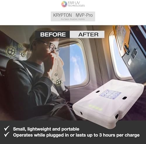 Krypton Far UV Technologies MVP-Pro Portable UV Light Air Cleaner