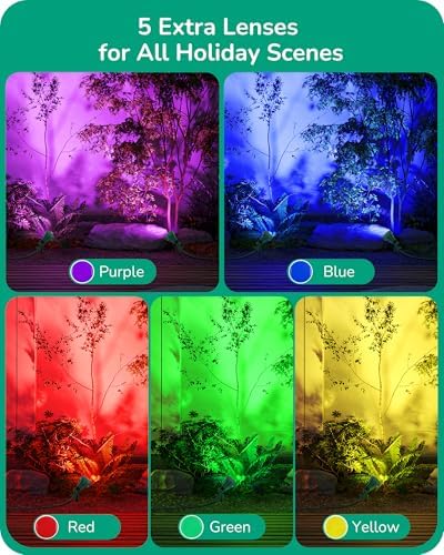 EDISHINE 120V LED Spotlight Outdoor, Waterproof 5000K Landscape Lighting