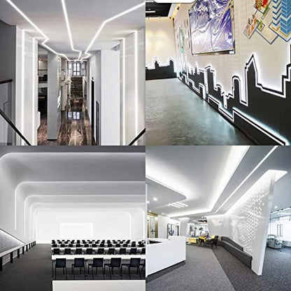 24V COB LED Strip Light Cool White 6000K 2400LEDs 16.4ft/5M 4500lm