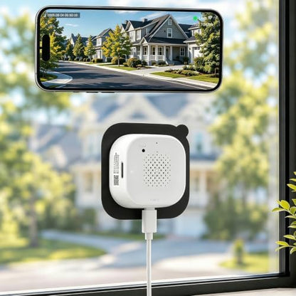 (1 Pack) 2K 3MP Window Camera with Night Vision, 5GHz & 2.4GHz WiFi Indoor Camera for Home Security, Anti-Glare Design, Motion/Human Detection, Easy & Quick Setup, 24/7 Recording