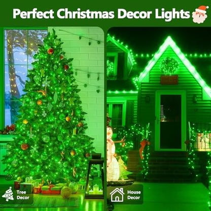 200 LED Connectable String Lights, 66FT Christmas Lights Outdoor Indoor
