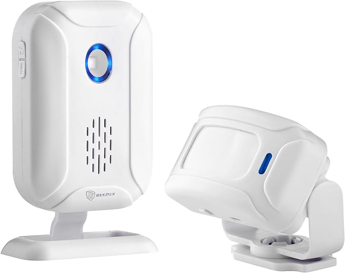 HENDUN Motion Sensor Doorbell , Bed Alarms for Elderly Dementia Patients , Door Chime for Business, Store Welcome Buzzer Monitor , Fall Detection Alarm for Seniors , Caregiver Reminder for Elderly