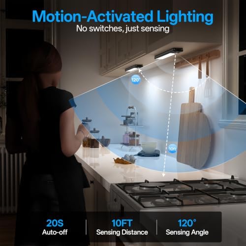 Under Cabinet Lighting,Motion Sensor Light with Remote Control