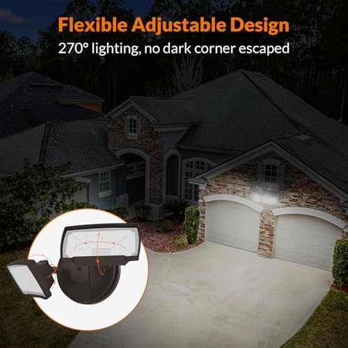 LEPOWER 28W Flood Lights Outdoor - 3000LM Brightness LED Security Lights