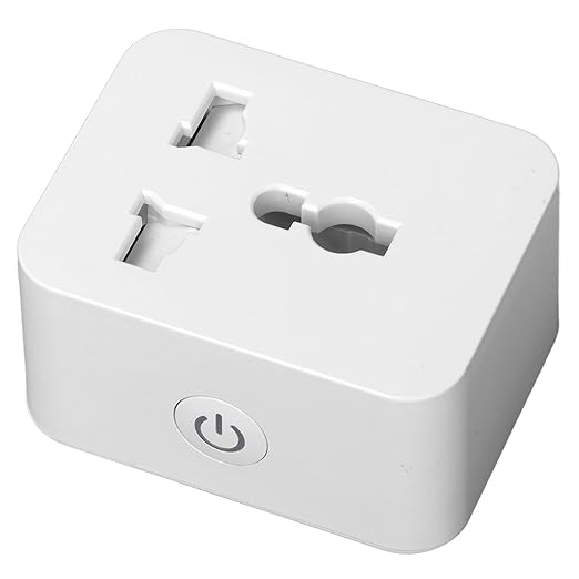 Smart Mini Plug Outlet with Schedule Timer and Voice Control 15A 100-240V WiFi for Home Automation