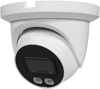 R-Tech 5MP Smart Dual Light HDCVI Fixed-Focal Eyeball Camera, Full-Color Night Vision, 3D NR, Built-in Mic, 40m IR Distance, IP67 Weatherproof, 3.6mm Lens