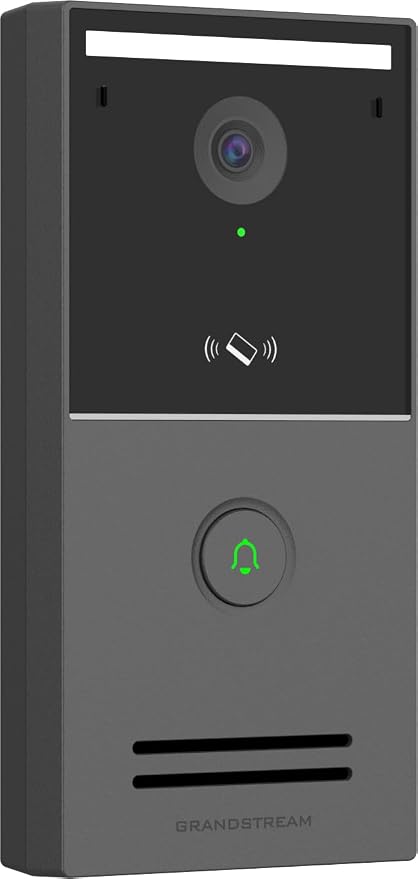Grandstream GDS3727 IP Video Door Station | Outdoor Access Control, Video Intercom and Security Recording | Doorbell Key | Plastic Housing | Wi-Fi 6