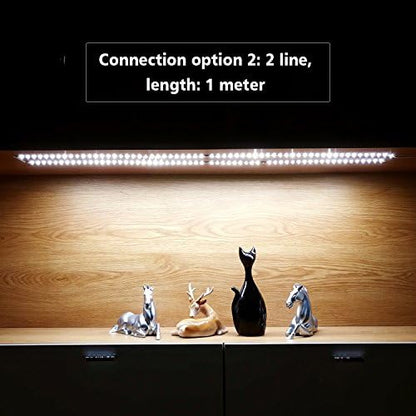 WOBANE LED Under Cabinet Lighting Kit,6.6ft Flexible LED Ribbon Lights Bar