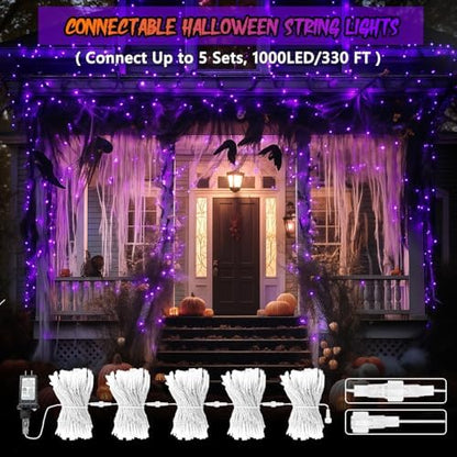 200 LED Connectable String Lights, 66FT Christmas Lights Outdoor Indoor