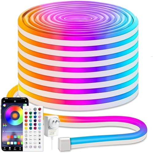 iNextStation 49.2FT RGB LED Strip Lights DC24V Waterproof LED Rope Lights