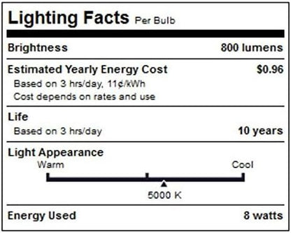 Philips LED Non-Dimmable A19 Frosted Light Bulb: 800-Lumen, 5000-Kelvin, 9-Watt (60-Watt Equivalent), E26 Base, Daylight, 4-Pack
