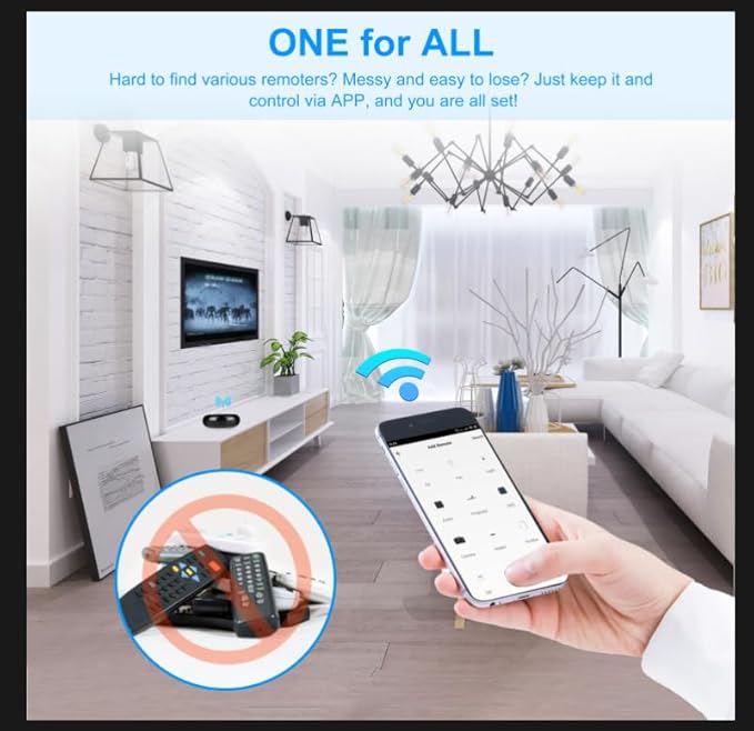2022 WiFi All in One Control Hub,Remote Blaster,Universal Infrared Gateway,for Smart Life/Tuya Smart UFO Shape Remoter for TV,STB,Fan,DVD AC Alexa Google Home Compatible No Hub Required