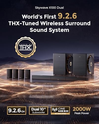 ULTIMEA Skywave X100 Dual 9.2.6 THX-Tuned Wireless Home Theater System