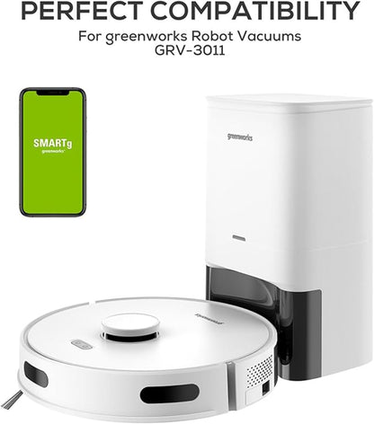 Greenworks GRV-3011 Robotic Vacuum Replacement Dirt Disposal Bags, 6-Pack