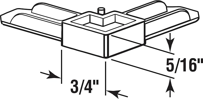 Prime-Line MP7729-50 Screen Frame Corner, 5/16 In. x 3/4 In., White Plastic (50 Pack)